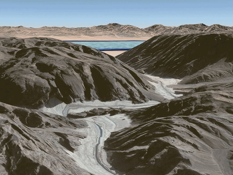 arrivée sur le site