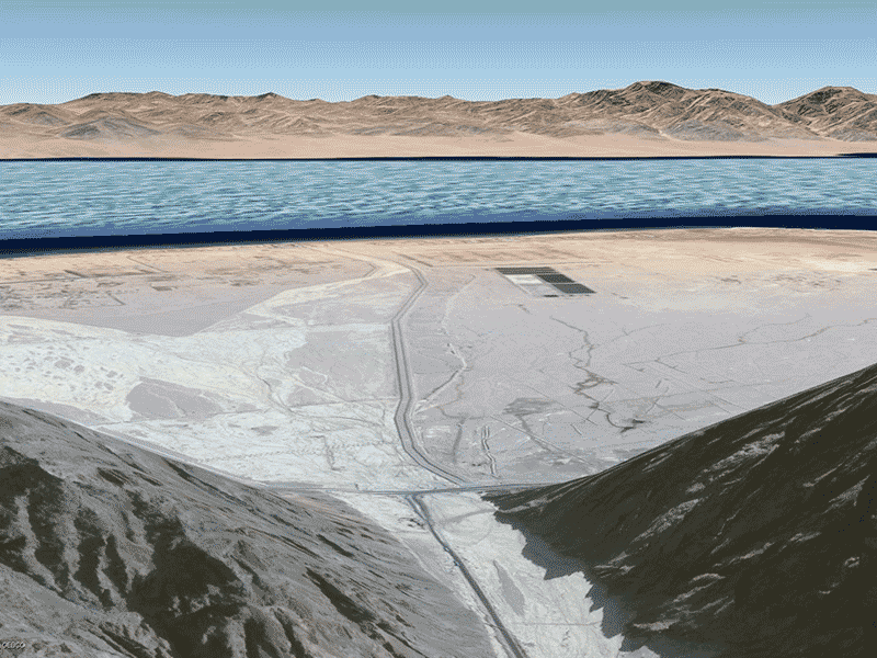 arrivée sur le site