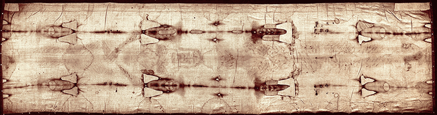 Photographie du linceul - Vue intégrale Linceul de Yéchoua