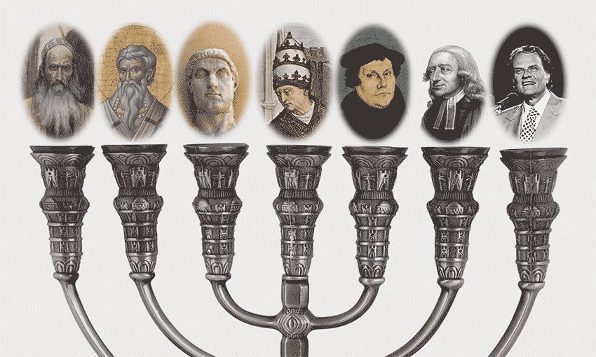 La menora et les sept églises